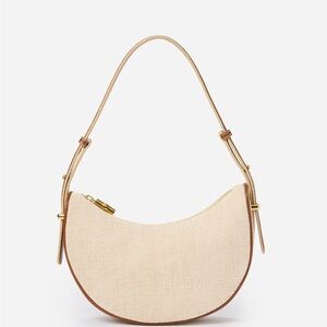 Jmaclaughing Mezzaluna Handbag | Elegant Cream and Tan Women's Bag